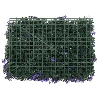 Green Wall Künstlicher Blätterzaun - 6er-Set - Lila 40x60 cm