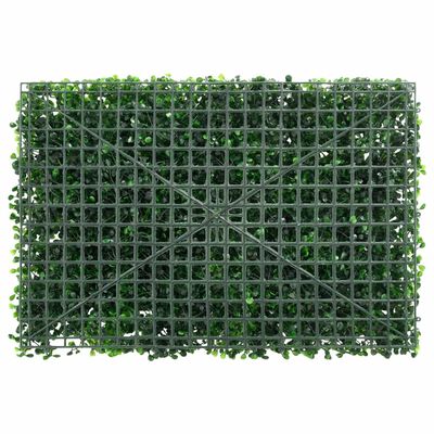 Mur végétal Clôture Végétale Artificielle - Lot de 6 Panneaux - Vert 40x60 cm