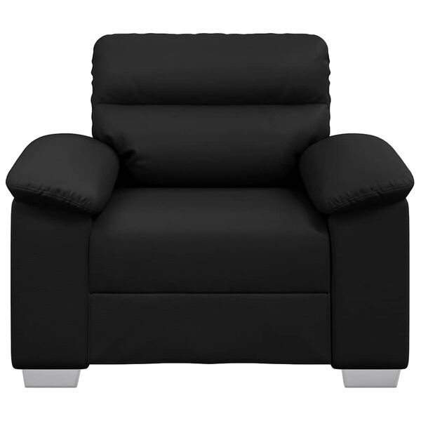 Fauteuil noir et marron 60 cm en similicuir – Design élégant et confort optimal