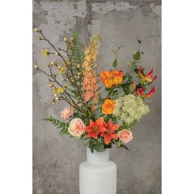 Emerald Artificial Bouquet Happy Orange XL – Timeless Elegance for Your Interior