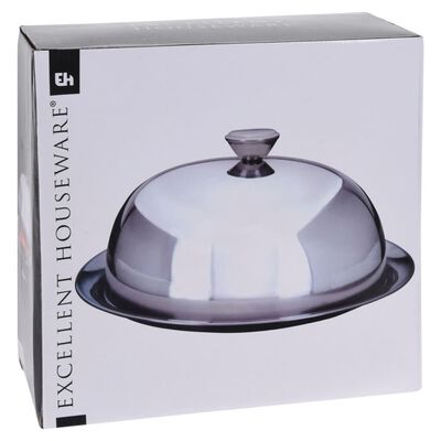 Plateau de Service avec Cloche en Acier Inoxydable
