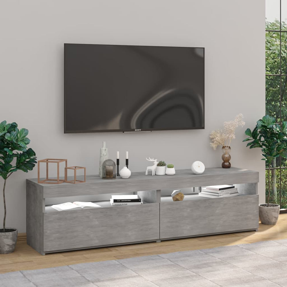 Meubles TV avec Lumières LED RVB – Finition magnifique