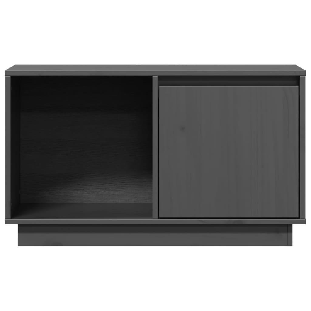 Meuble TV en Bois Massif 74x35x44 cm – Design Épuré et Naturel