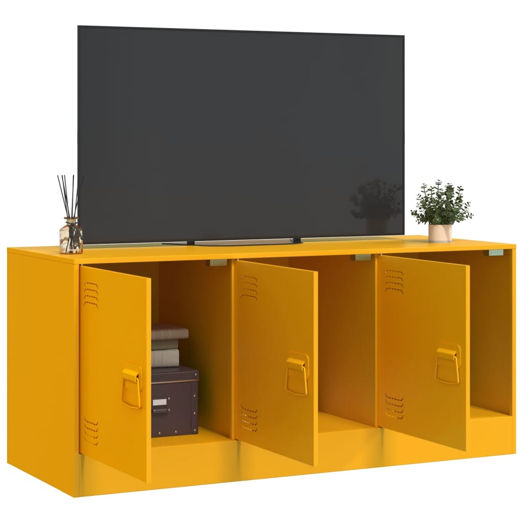 Meuble TV en Acier – 99x39x44 cm – Design Industriel Élégant