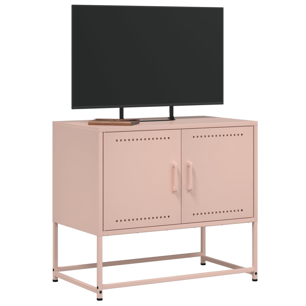 Meuble TV industriel en acier – 68,5 x 39 x 60,5 cm