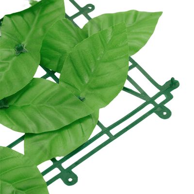 Balcony privacy screen with green leaves