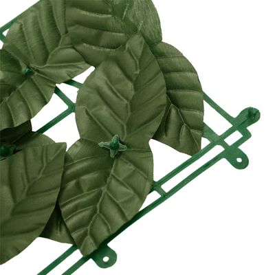 Balcony Privacy Screen with Dark Green Leaves - 600x75 cm