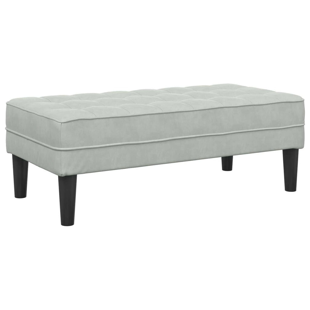 Canapé de Jardin avec Banc et Coussins – Siège en L Velours