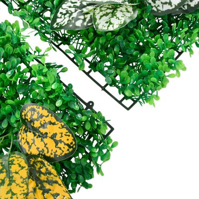 Green Wall Artificial Plant Fence 6 Pieces - Green 40x60 cm