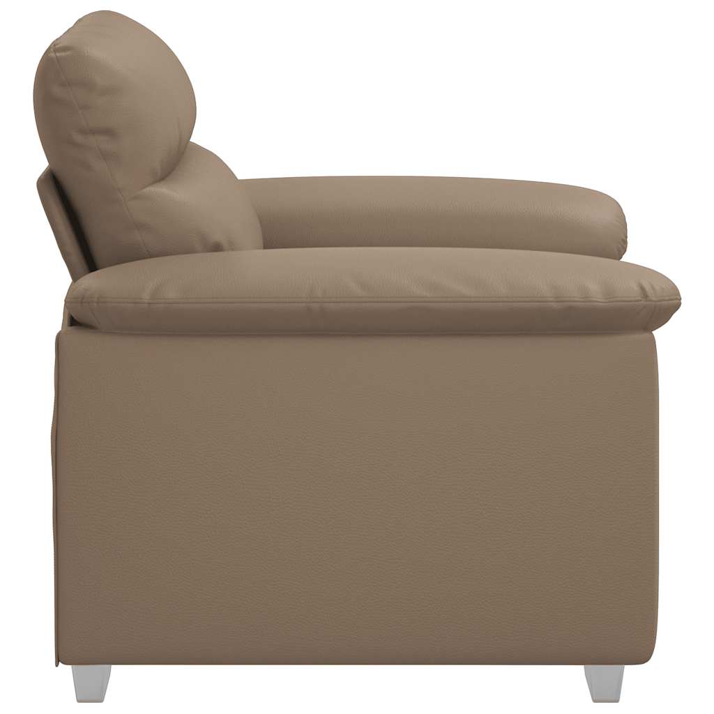Fauteuil noir et marron 60 cm en similicuir – Design élégant et confort optimal