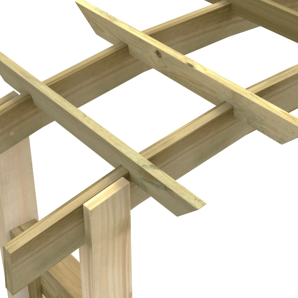 Voûte en Treillis en Bois de Pin Imprégné – 150 × 60 × 210 cm