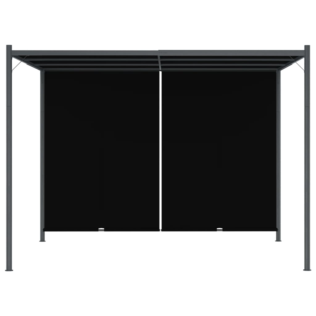 Pergola de Jardin avec Auvent Rétractable Taupe 3x3 m– Élégance et Confort sur Mesure
