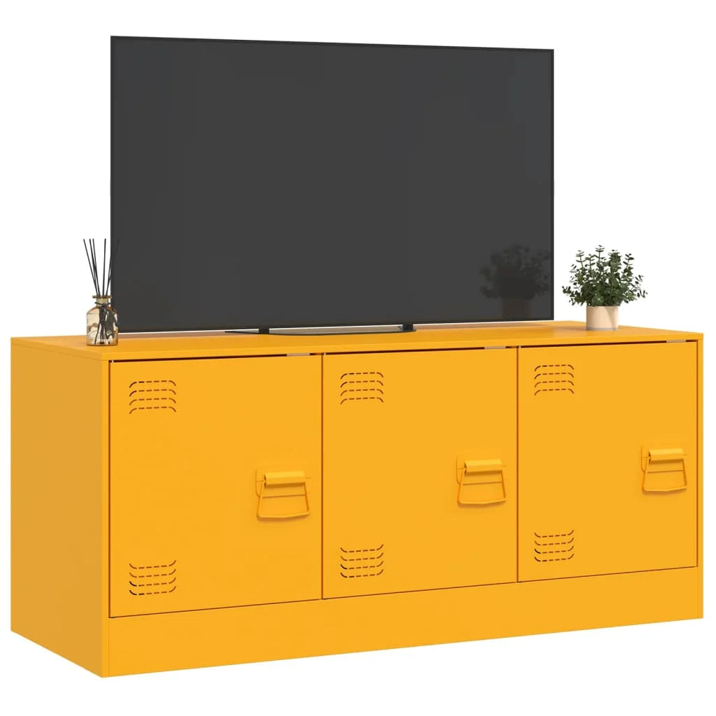 Meuble TV en Acier – 99x39x44 cm – Design Industriel Élégant