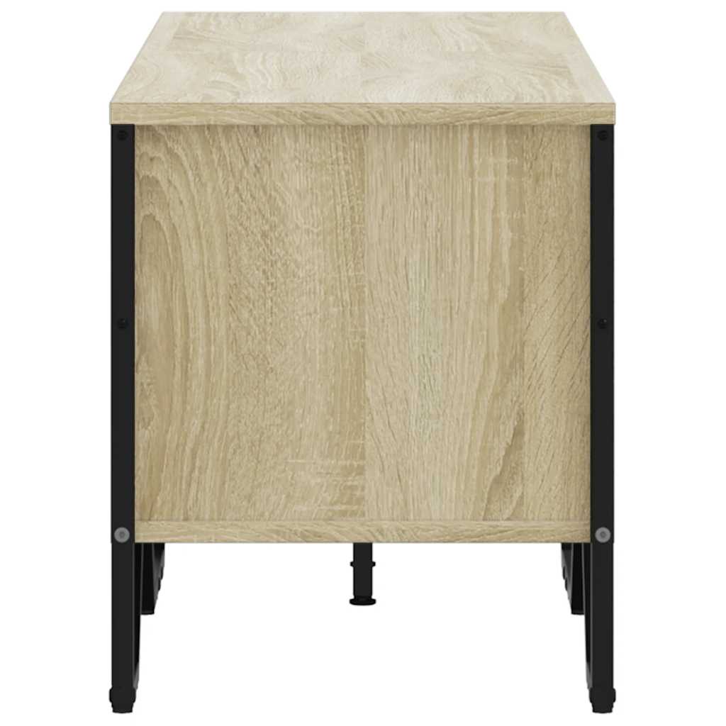 Meuble TV 122x34x41 cm – Bois d'ingénierie & métal