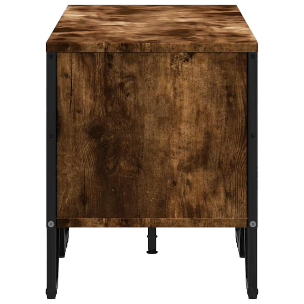 Meuble TV 122x34x41 cm – Bois d'ingénierie & métal