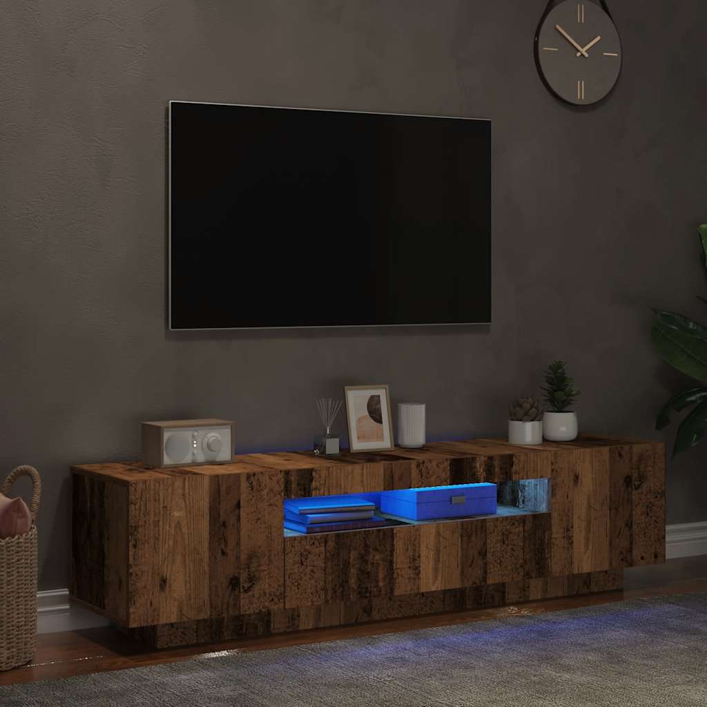 Meuble TV avec lumières LED