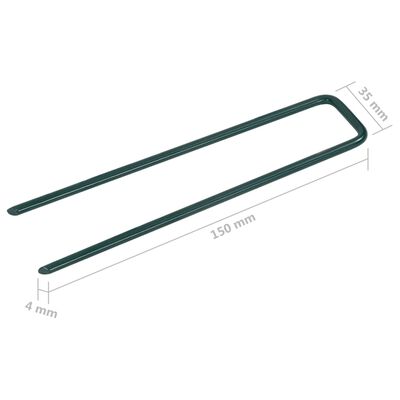 U-shaped Artificial Grass Nails - sublime