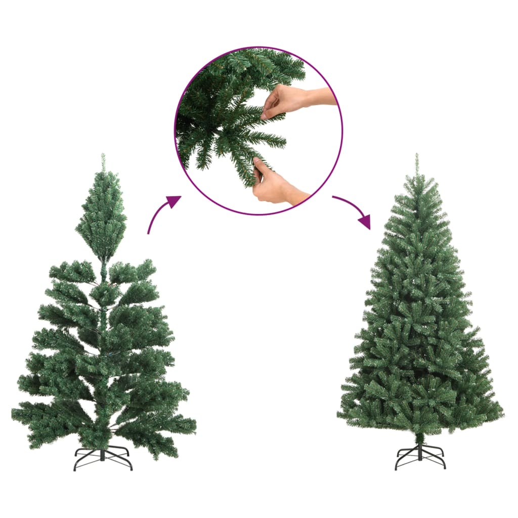 Sapin de Noël Artificiel Mince Flocon de Neige – Design Réaliste
