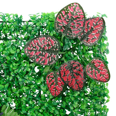 Green Wall Artificial Plant Fence 6 Pieces - Green 40x60 cm