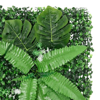 Mur végétal Clôture Végétale Artificielle - Lot de 6 Panneaux - Vert 40 × 60 cm