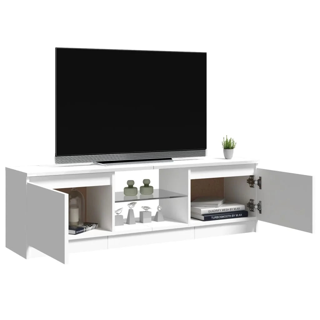 Meuble TV avec Éclairage LED – 120x30x36 cm – Finition Magnifique