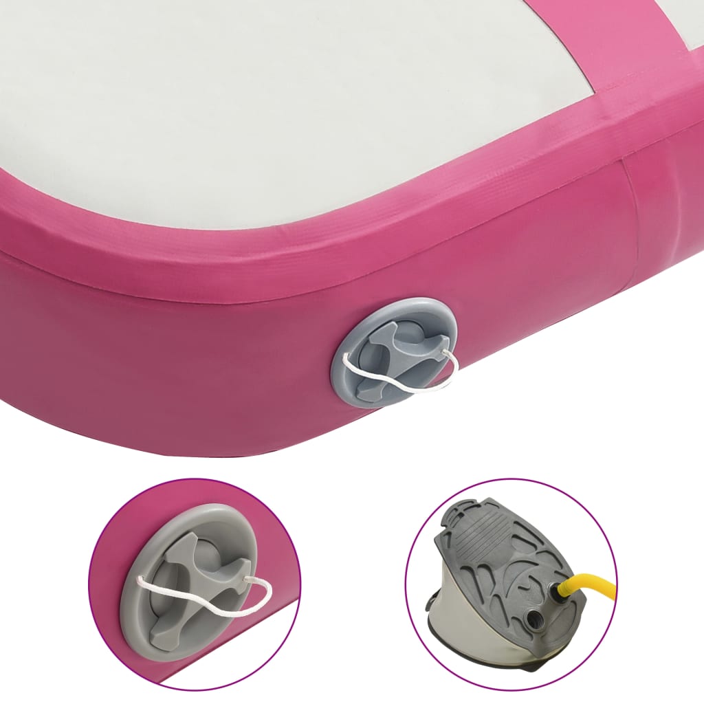 Tapis Gonflable de Gymnastique avec Pompe – PVC Haute Densité