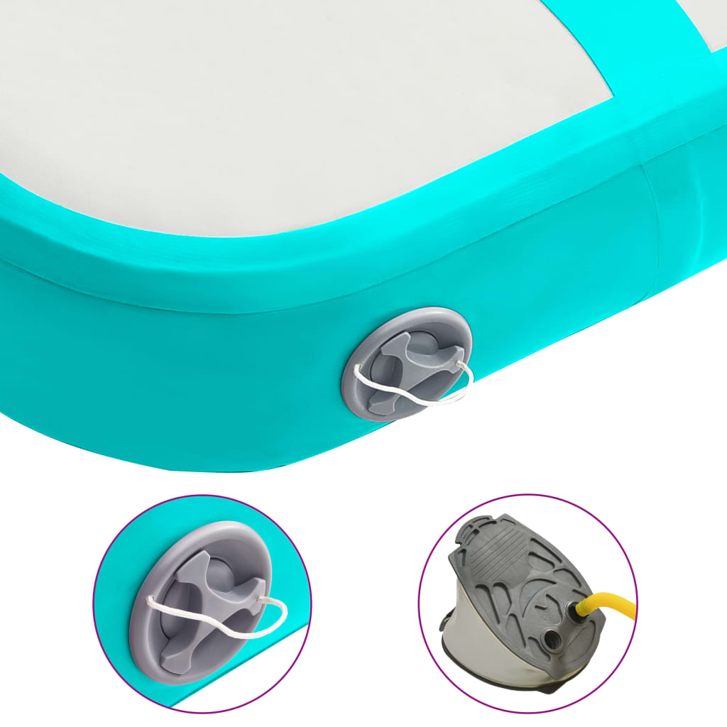 Tapis Gonflable de Gymnastique avec Pompe – PVC Haute Densité