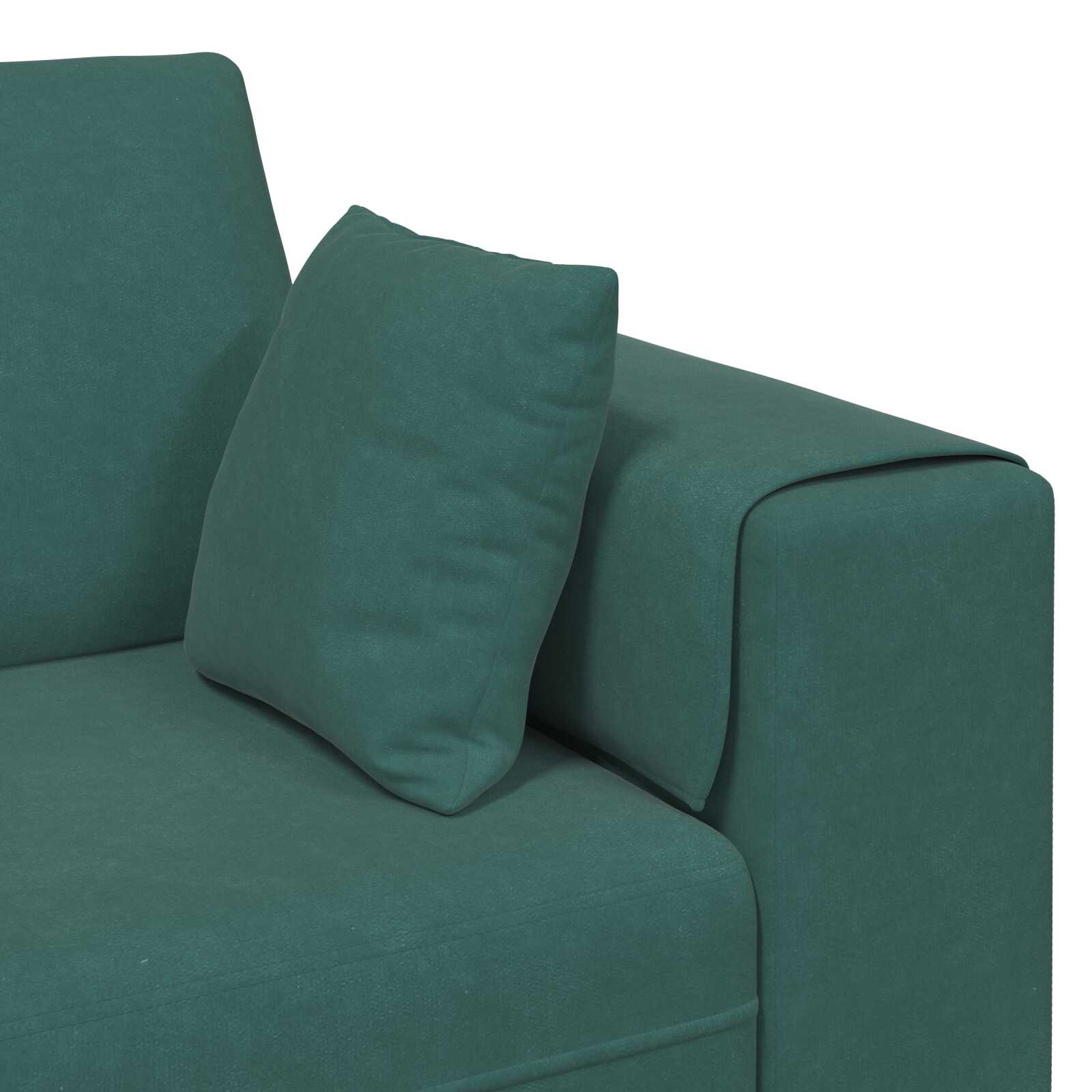Canapé en Velours avec Coussins – Élégance Moderne & Confort Inégalé