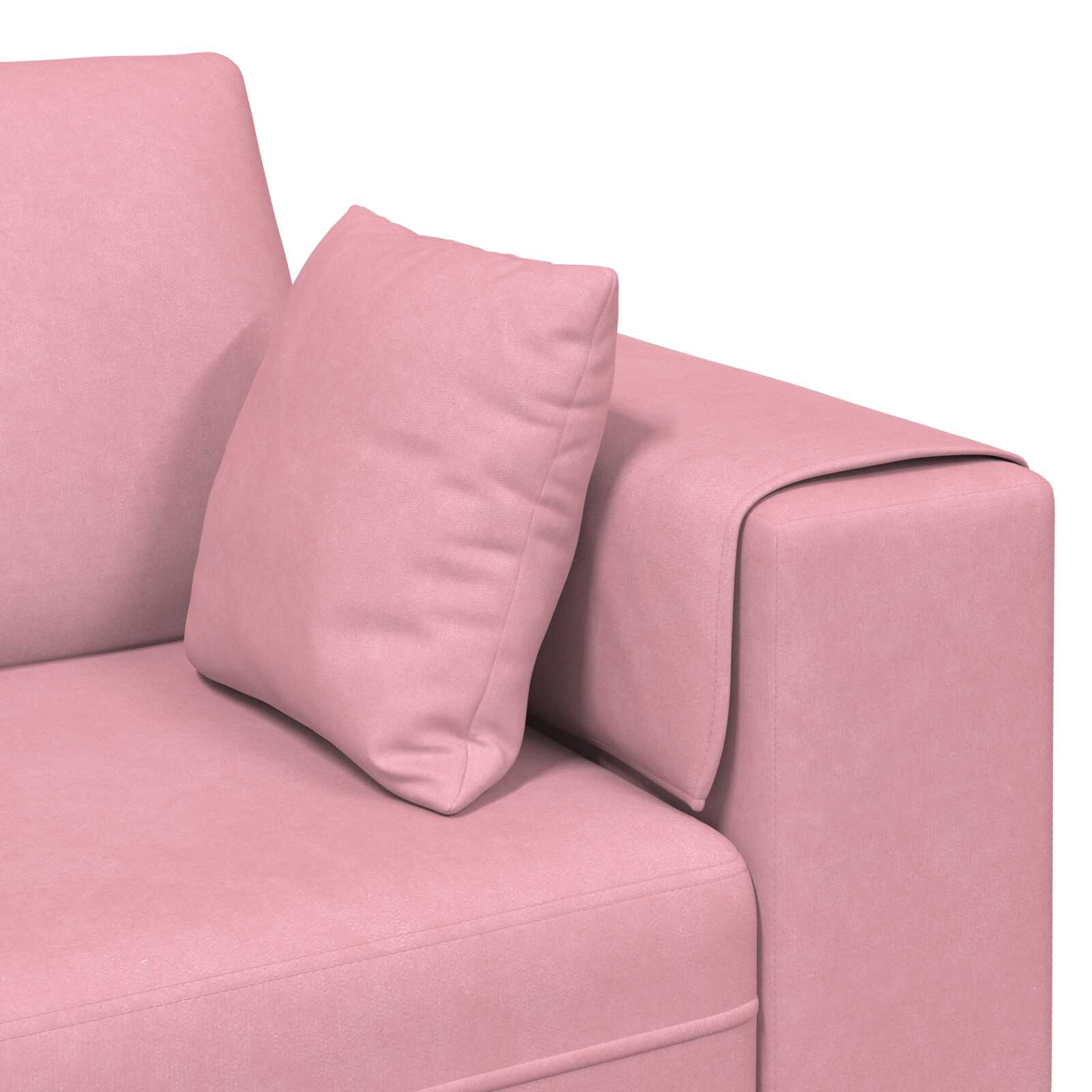 Canapé en Velours avec Coussins – Élégance Moderne & Confort Inégalé