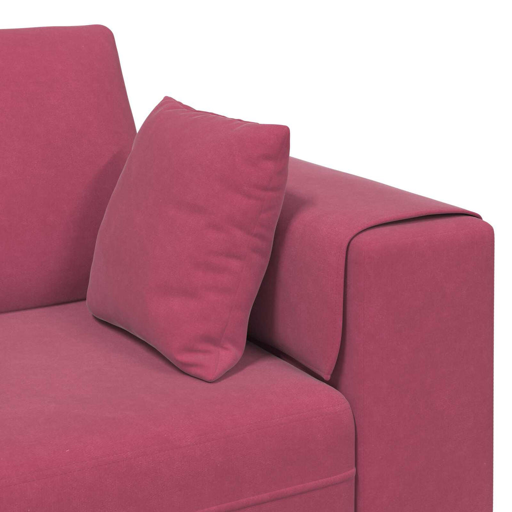 Canapé en Velours avec Coussins – Élégance Moderne & Confort Inégalé