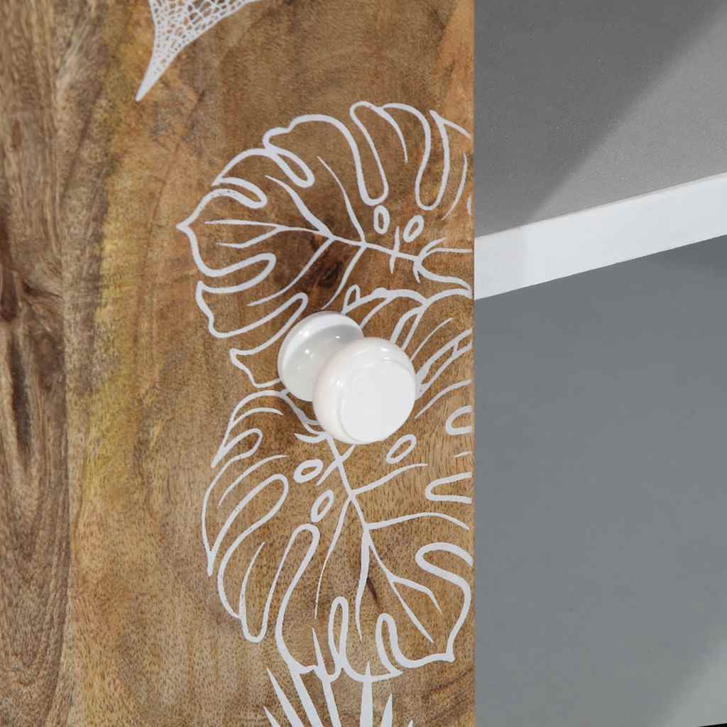 Meuble TV en Bois Massif de Manguier – Style Naturel & Authentique