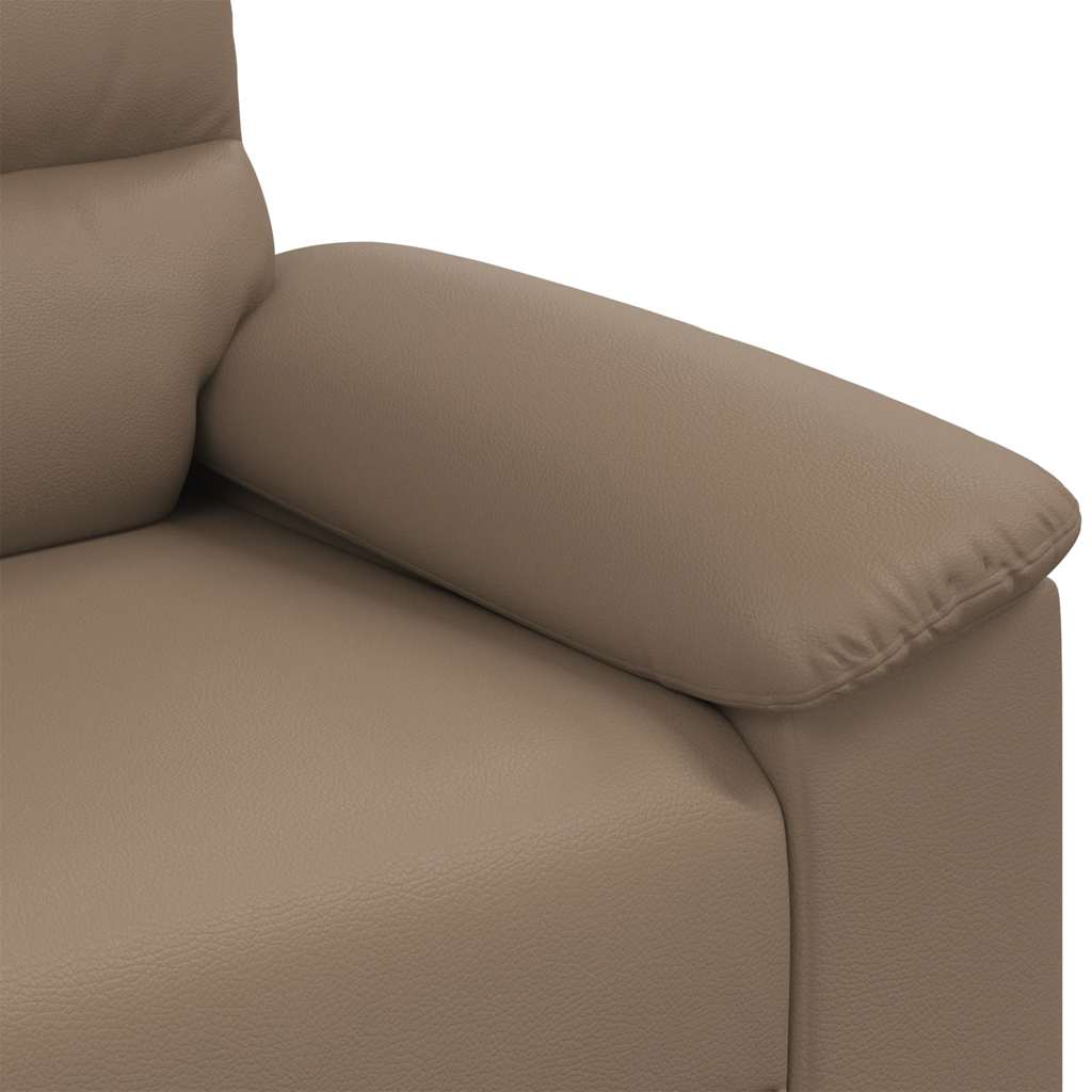 Fauteuil noir et marron 60 cm en similicuir – Design élégant et confort optimal