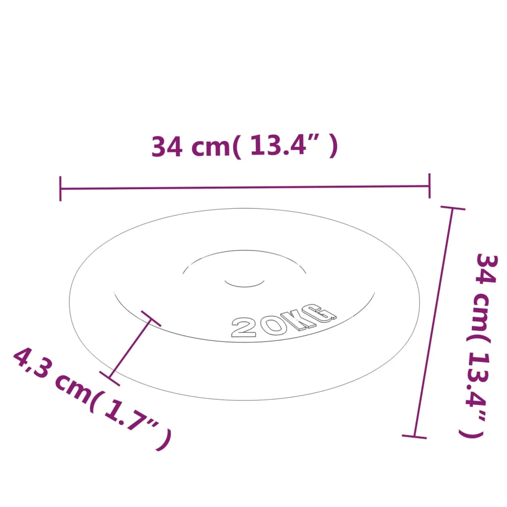 Plaque de Poids en Fonte – Multi-tailles