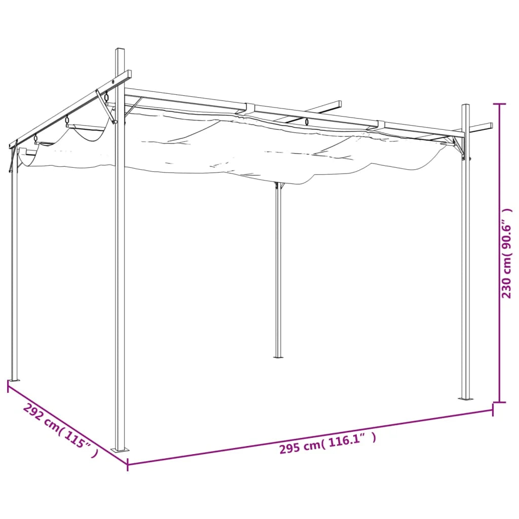 Pergola avec Toit Rétractable