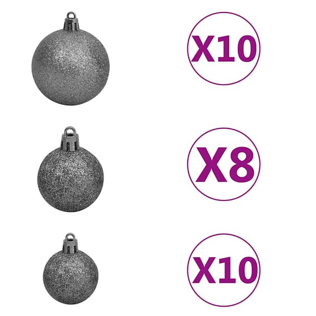 Sapin de Noël Artificiel Mince Flocon de Neige – Design Réaliste