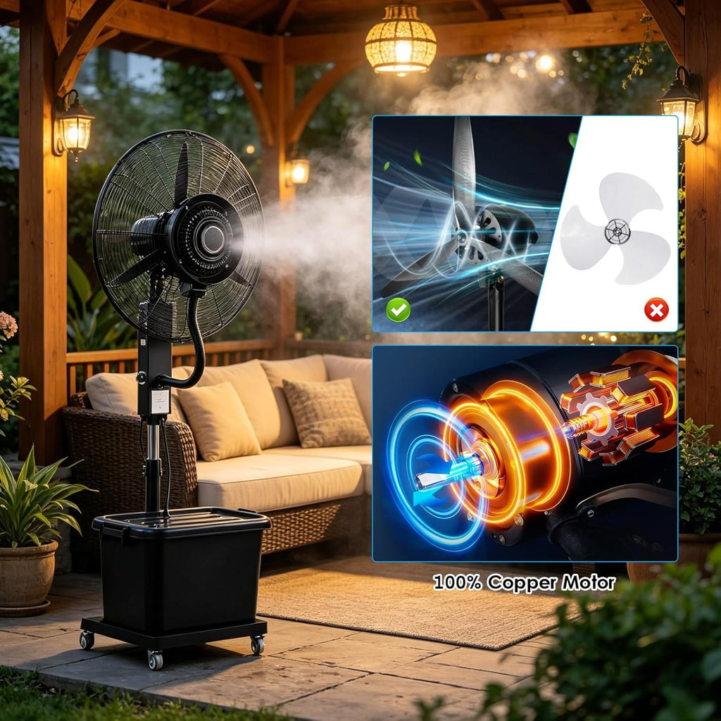 Ventilateur brumisateur extérieur 42 L