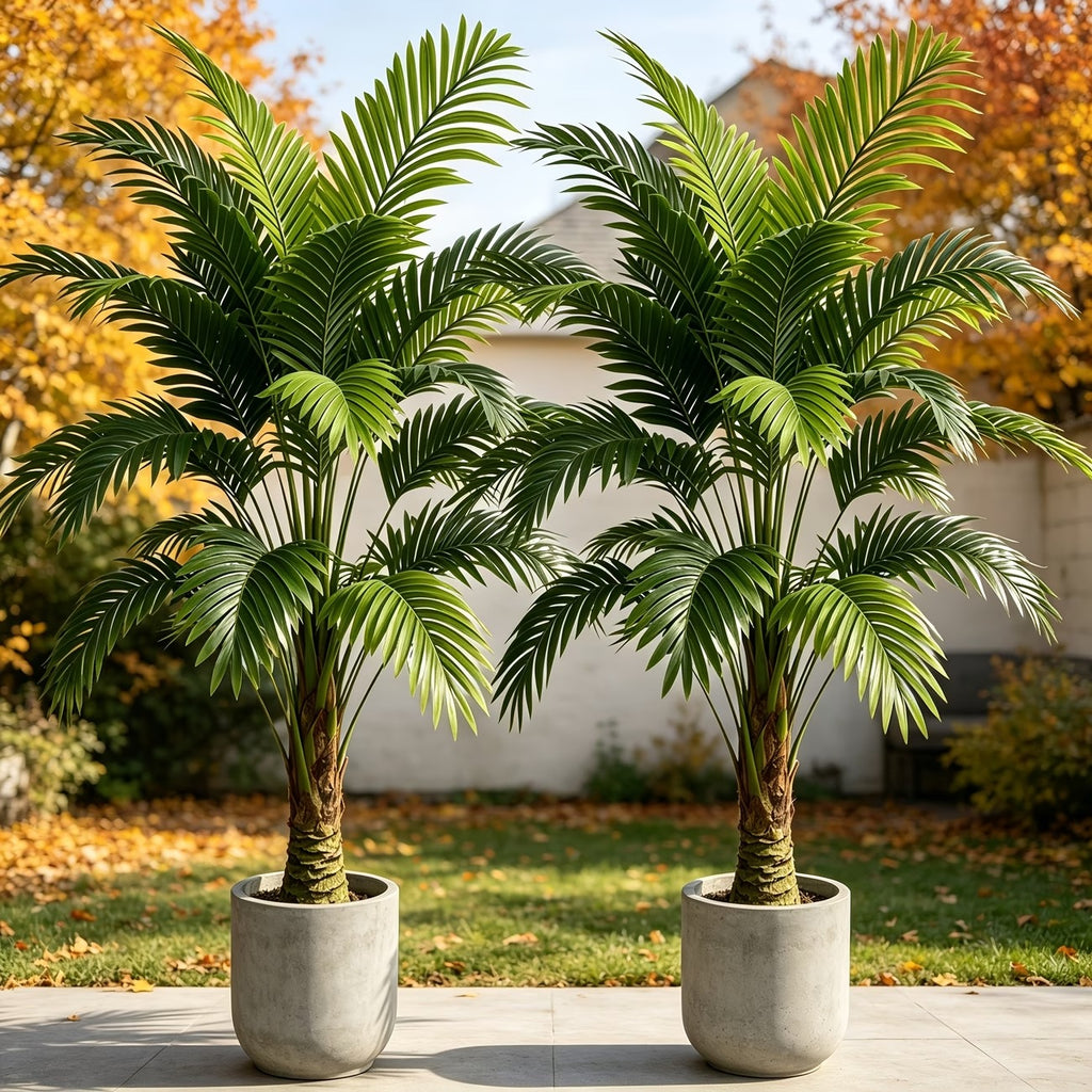 Lot de 2 grands arbustes artificiels pour extérieur