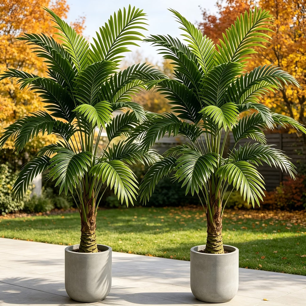 Lot de 2 grands arbustes artificiels pour extérieur