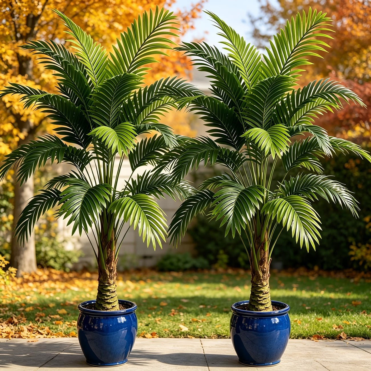 Lot de 2 grands arbustes artificiels pour extérieur
