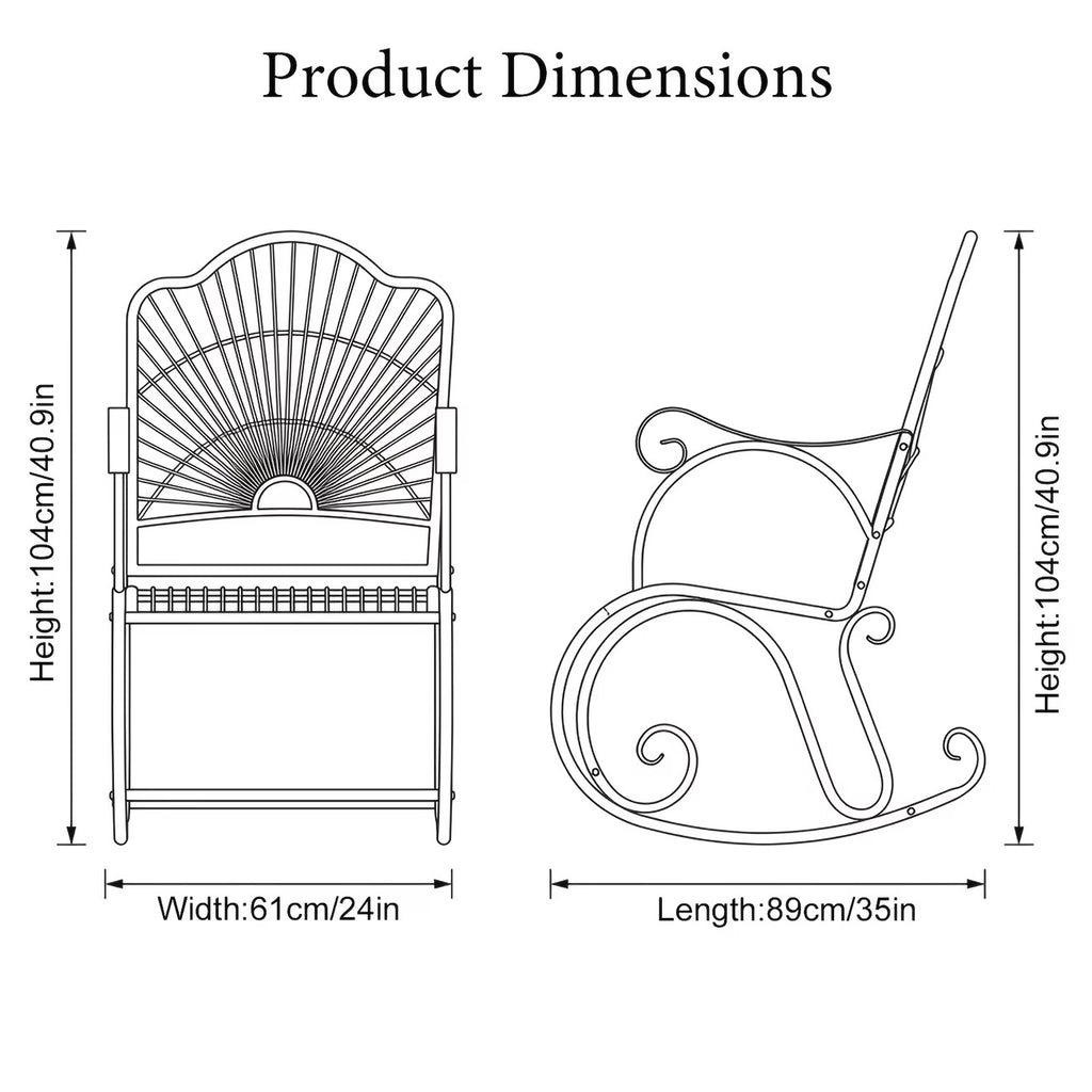 Fauteuil de jardin design éventail - Edition limitée
