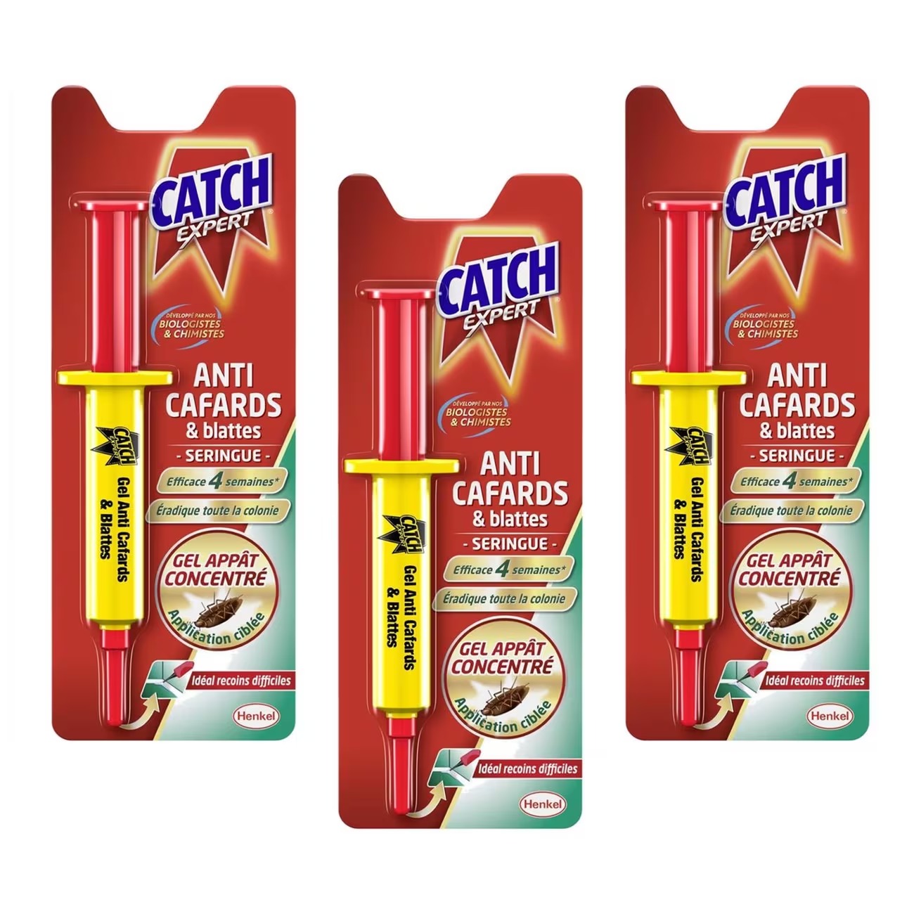 Lot de 2 gels anti-cafards CATCH 10 g