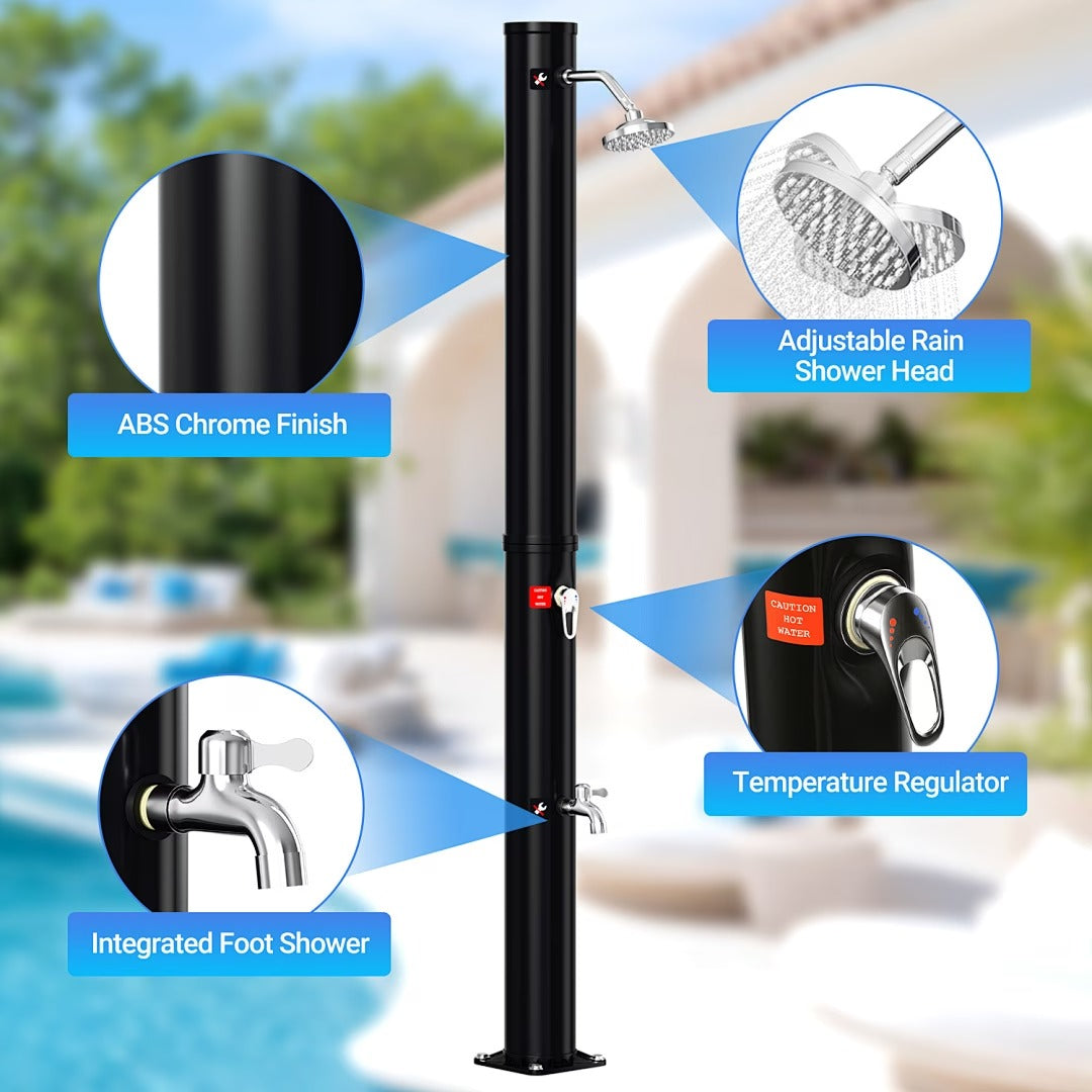 Douche solaire extérieure pour jardin et piscine