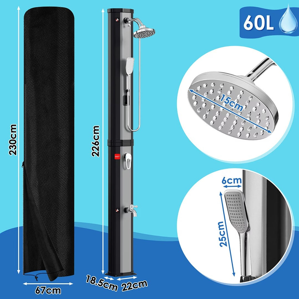 Douche solaire extérieure pour jardin et piscine