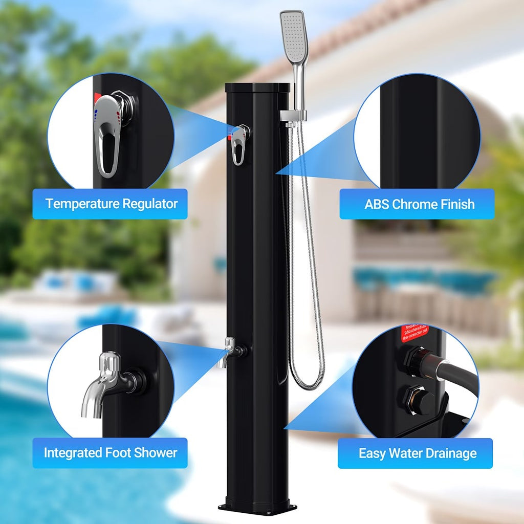 Douche solaire extérieure pour jardin et piscine