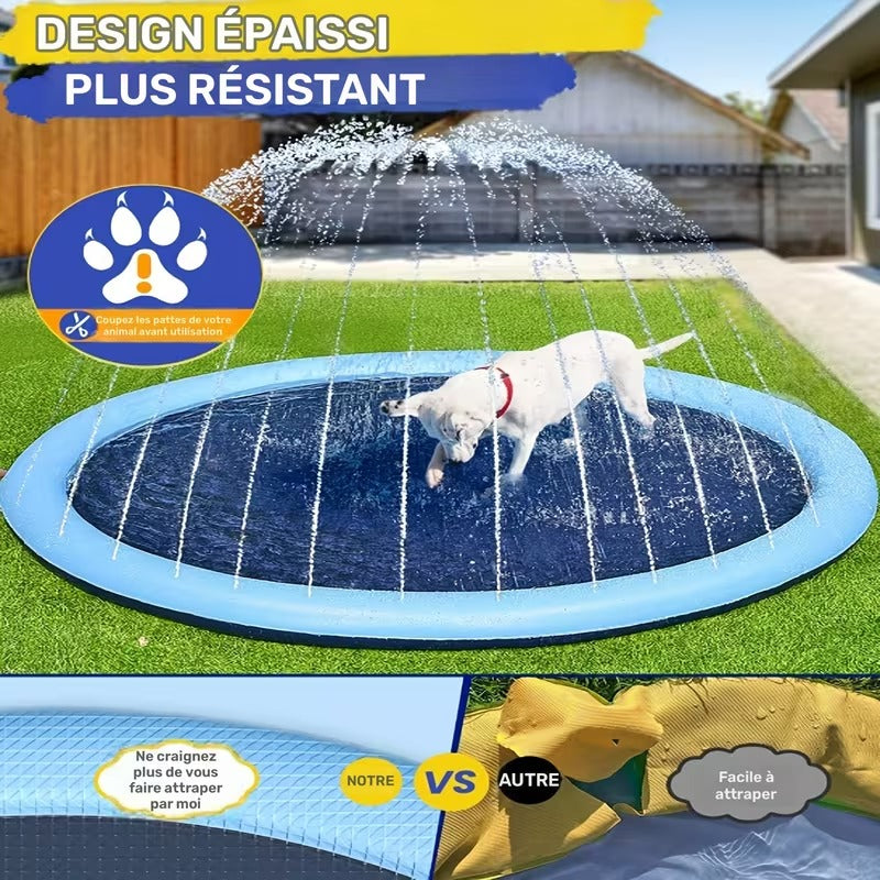 Tapis d’eau rafraîchissant pour chien 200 cm