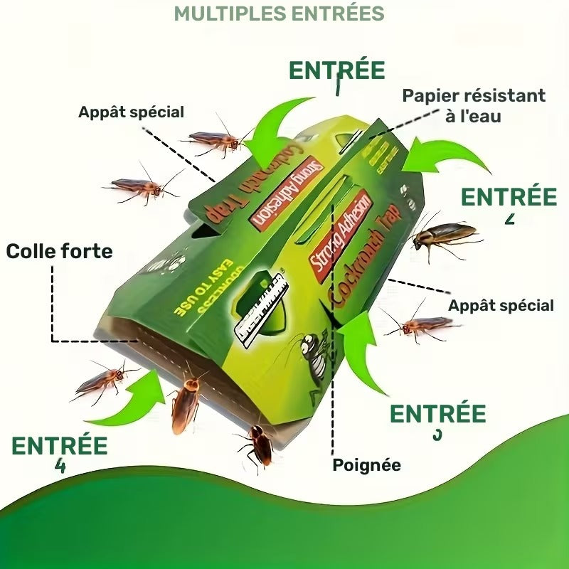 Lot de 10 pièges ultra attractif anti-insecte adhésifs