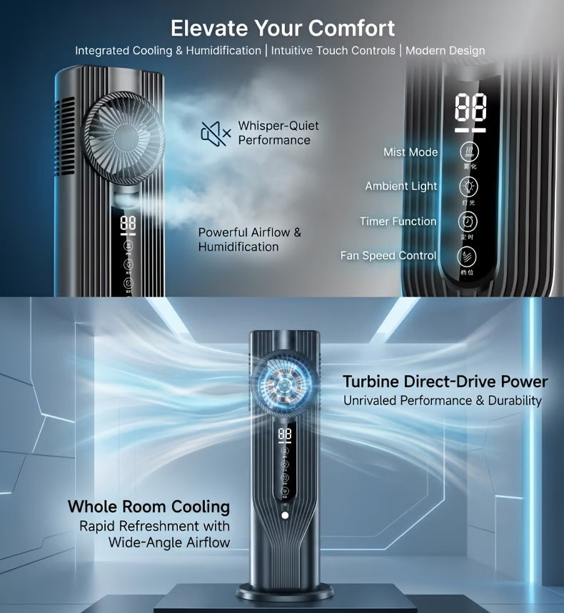 Ventilateur de bureau USB 6 vitesses