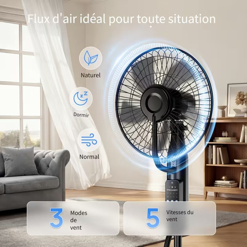 Ventilateur brumisateur sur pied 4 L