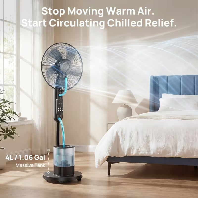 Ventilateur brumisateur sur pied 4 L
