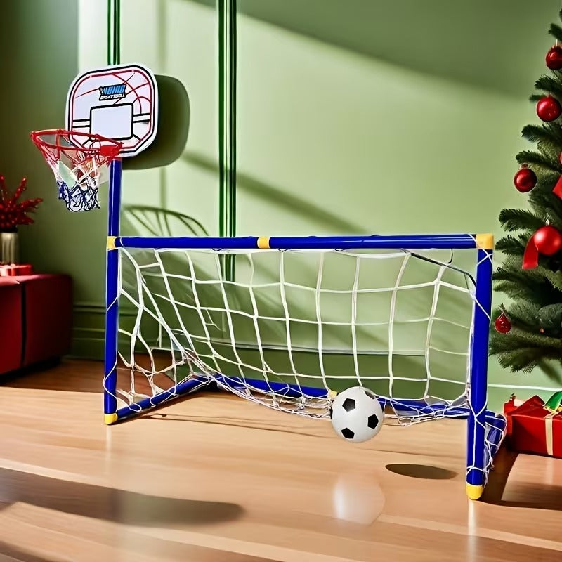 Jeu basket et foot 2-en-1 pour enfant